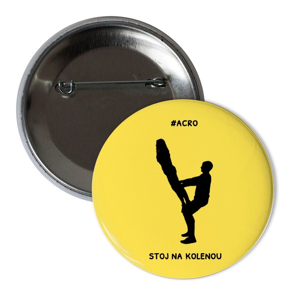 Acro placka stoj na kolenou