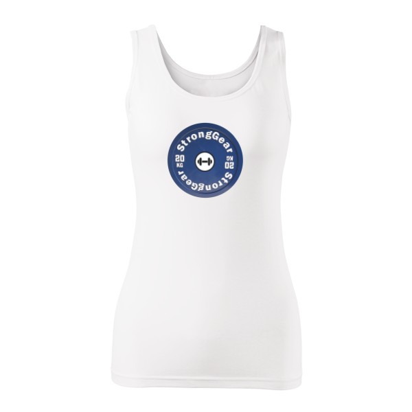 Tílko do fitka stronggear bílé m