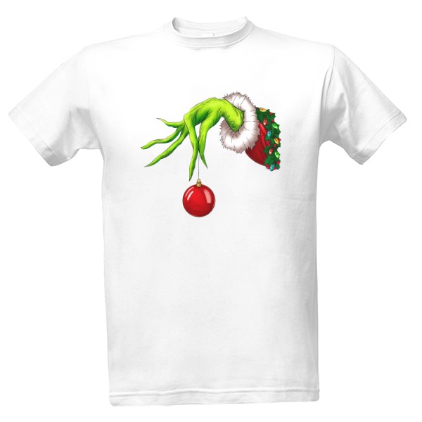 Tričko s potiskem Vánoční Grinch